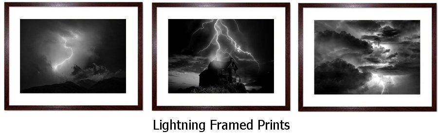Lightning Framed Prints